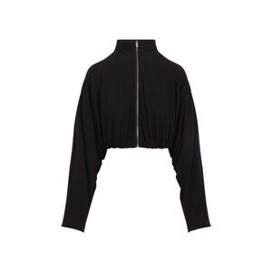 Alaïa Cropped Black Jacket With High Collar - NWT